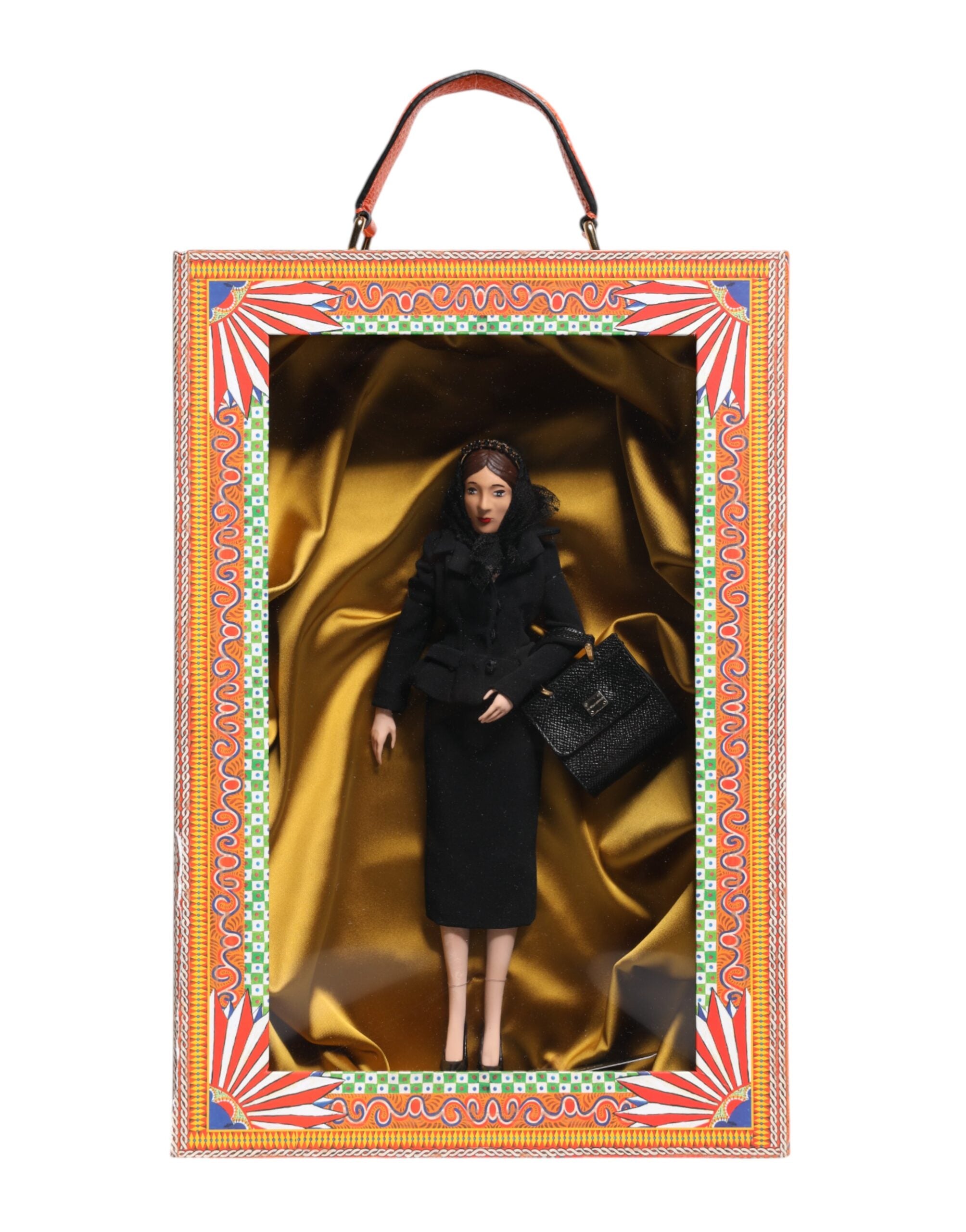 Black Dress Ceramic Porcelain Fashion Leather Sicily Dolls