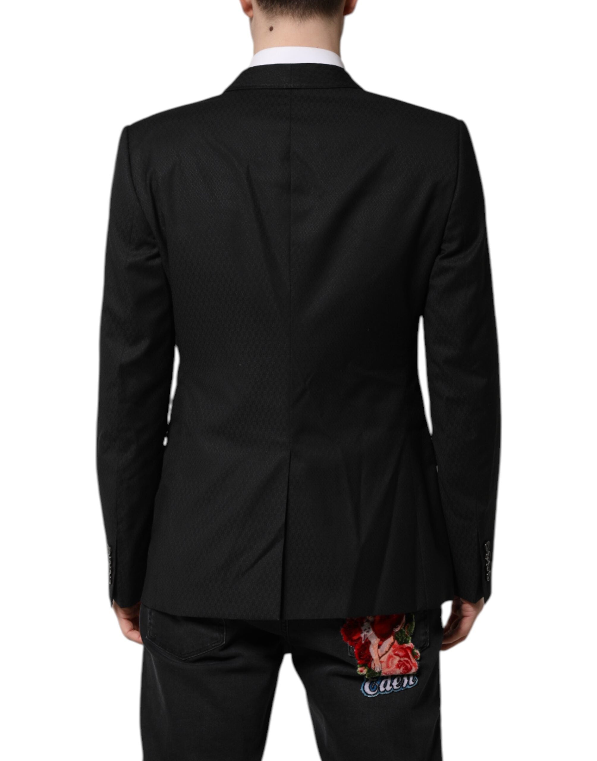 Black GOLD Single Breasted Suit Coat Blazer