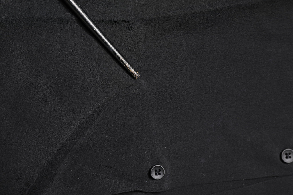 Black Silk GOLD Long Sleeves Dress Shirt