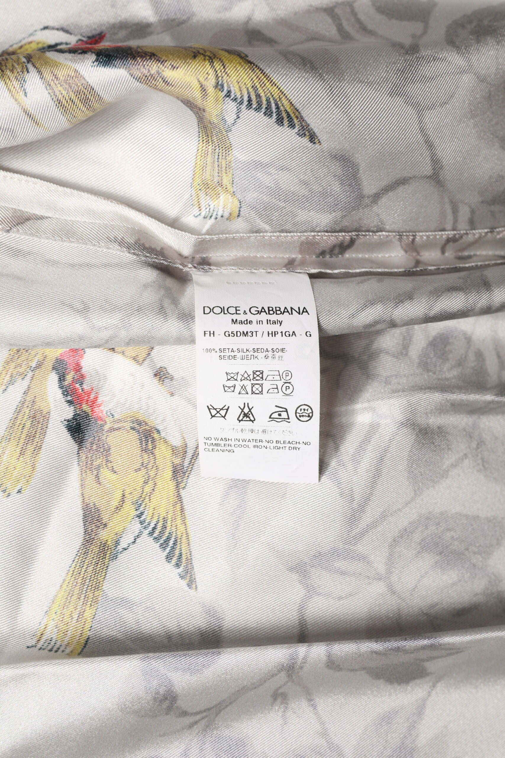 Multicolor Silk Printed Button Down Shirt