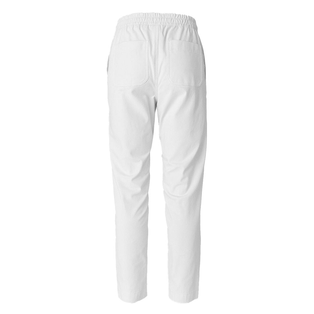 Alpha Studio White Cotton Pant