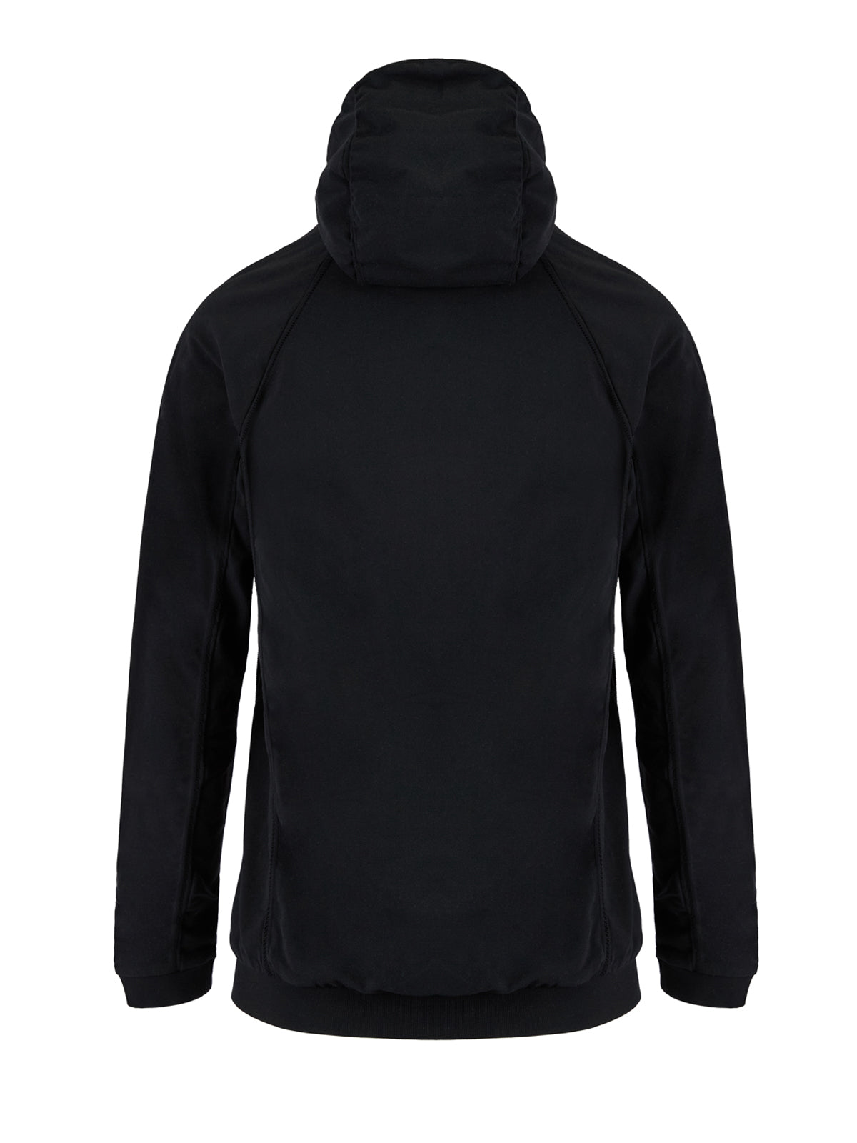 Black Polyamide Hoodie Sweatshirt