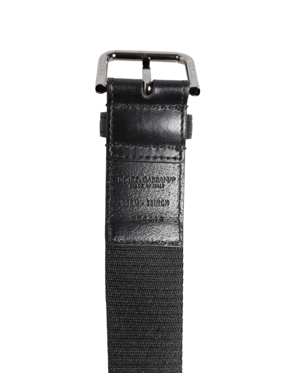 Black Blue DG Logo Silver Metal Buckle Belt