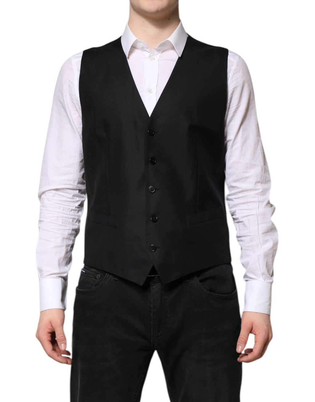Black Single Breasted Suit 2 Piece Jacket