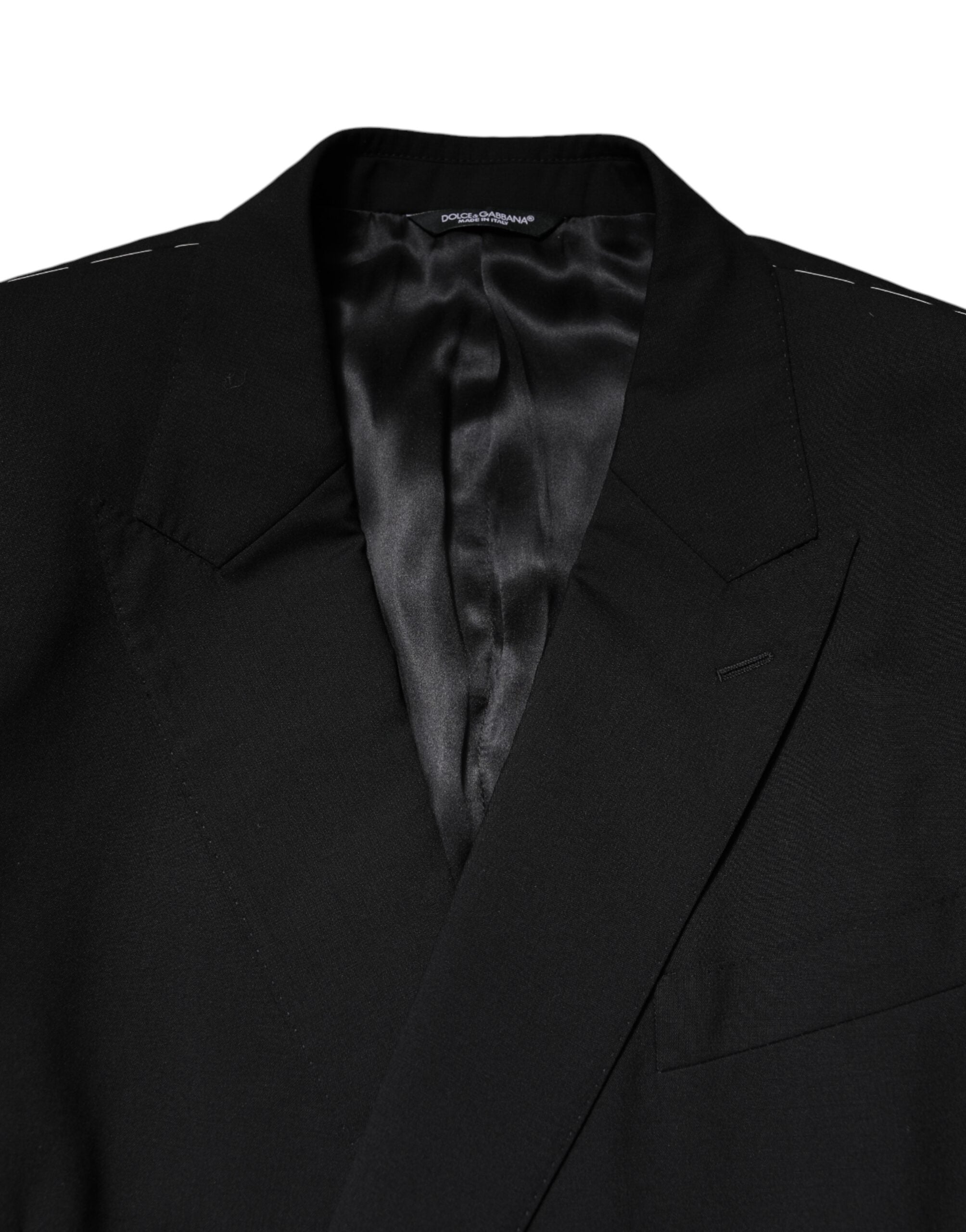 Black MARTINI Double Breasted Suit Jacket