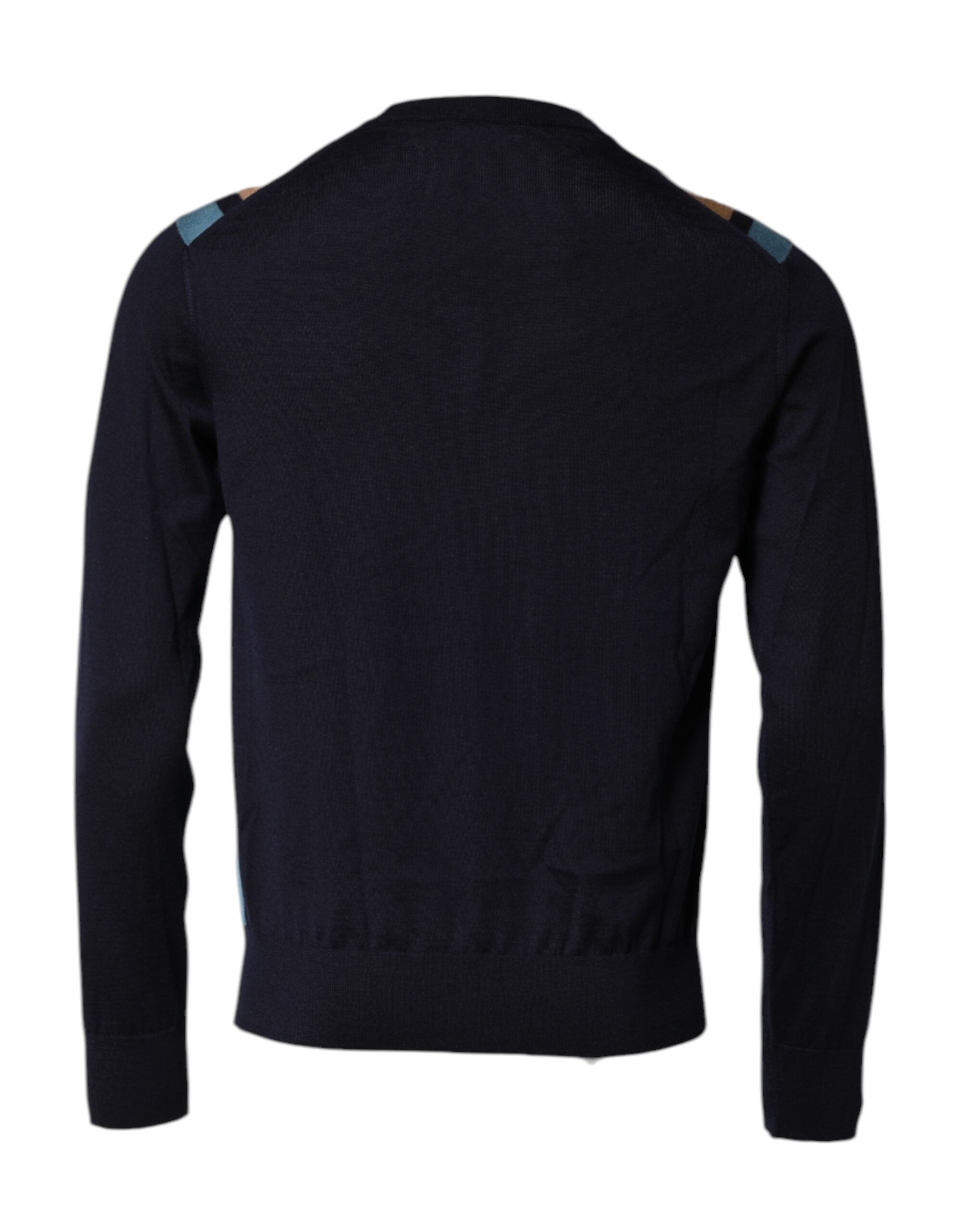 Multicolor Stripes Crew Neck Pullover Sweater