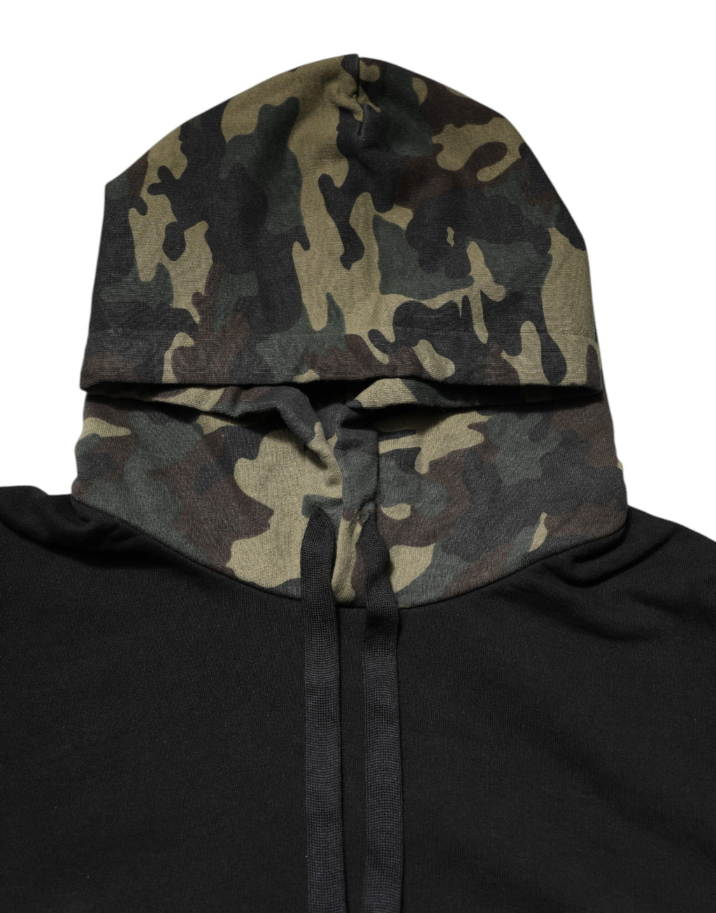 Black Camouflage Hooded Sweatshirt Sweater