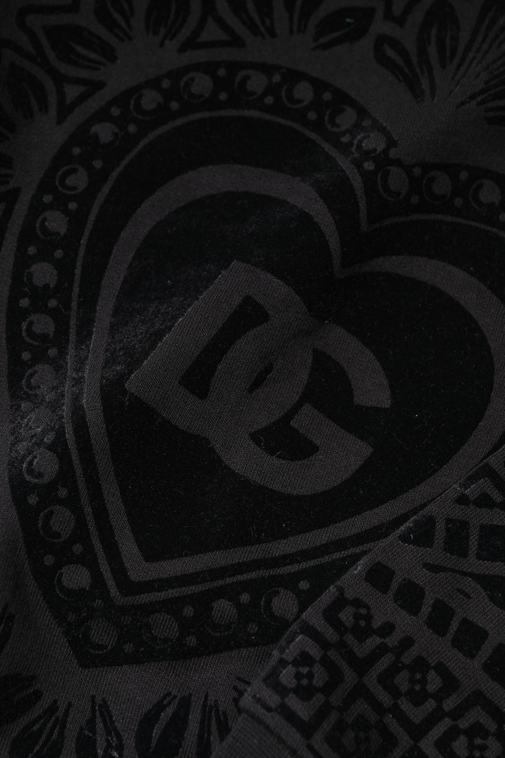 Black Printed Crew Neck Sweatshirt Sweater