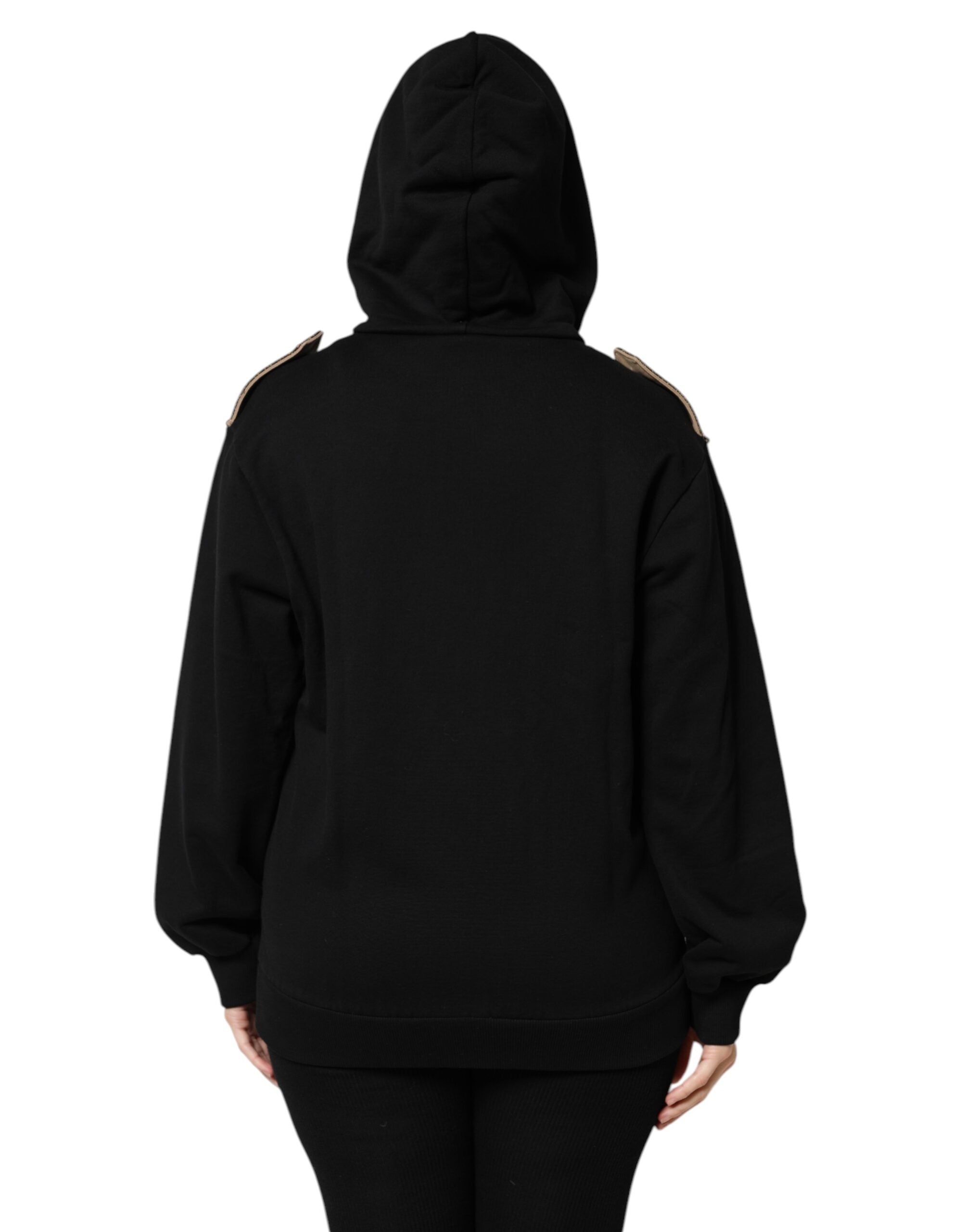 Black Logo Hooded Full Zip Sweatshirt Jacket