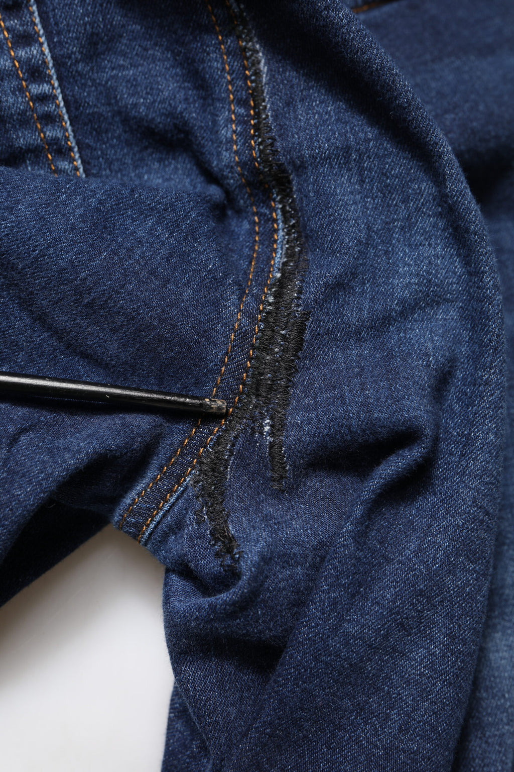 Blue Cotton High Waisted Cropped Denim Jeans