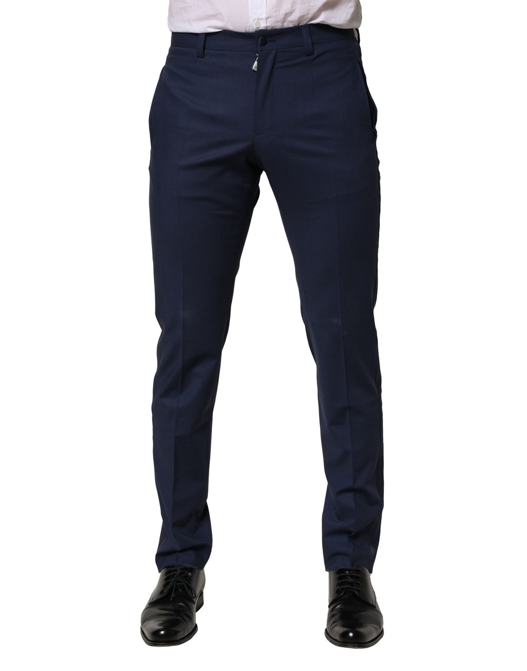 Dark Blue Wool Dress Formal Pants