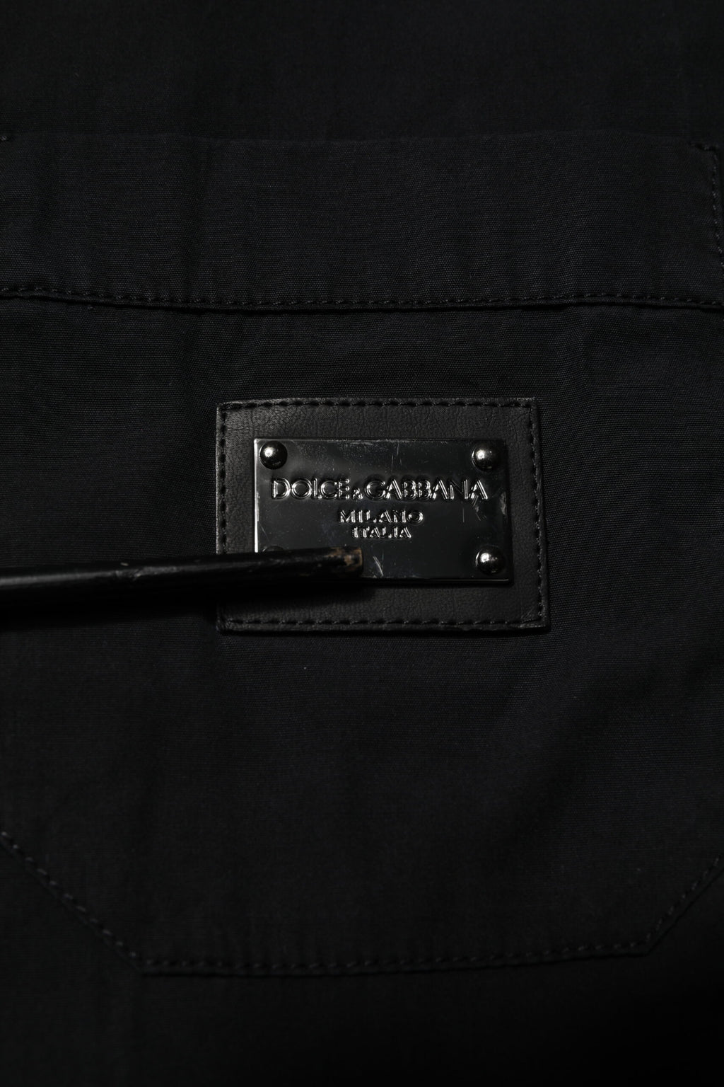 Black Cotton Short Sleeve Buttoned Casual Shirt