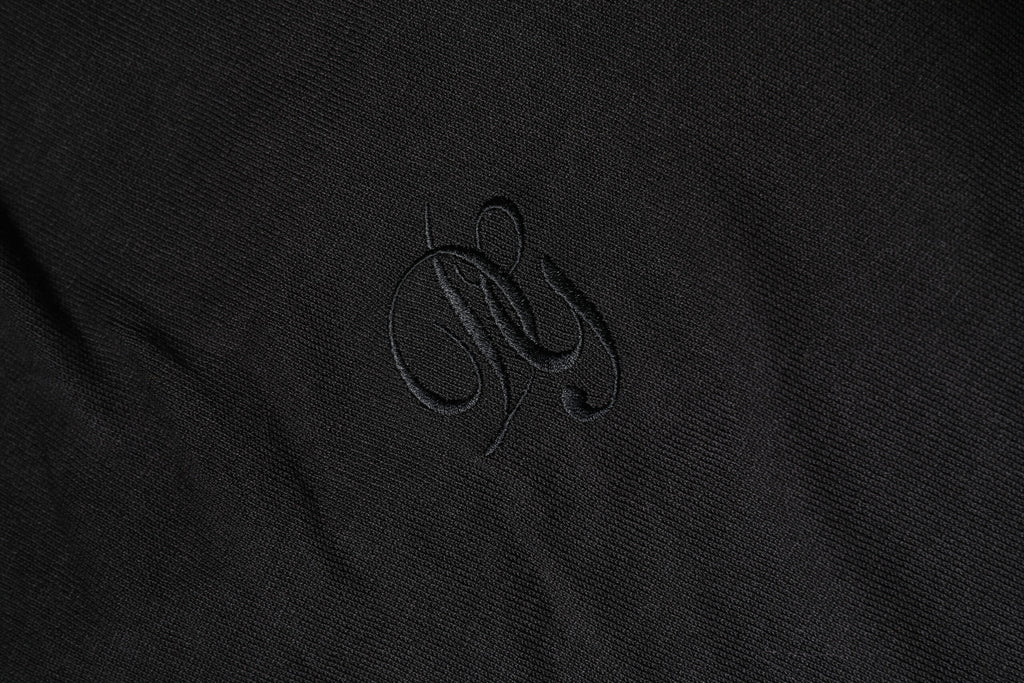 Black Cotton DG Logo Men Sweatshirt Sweater