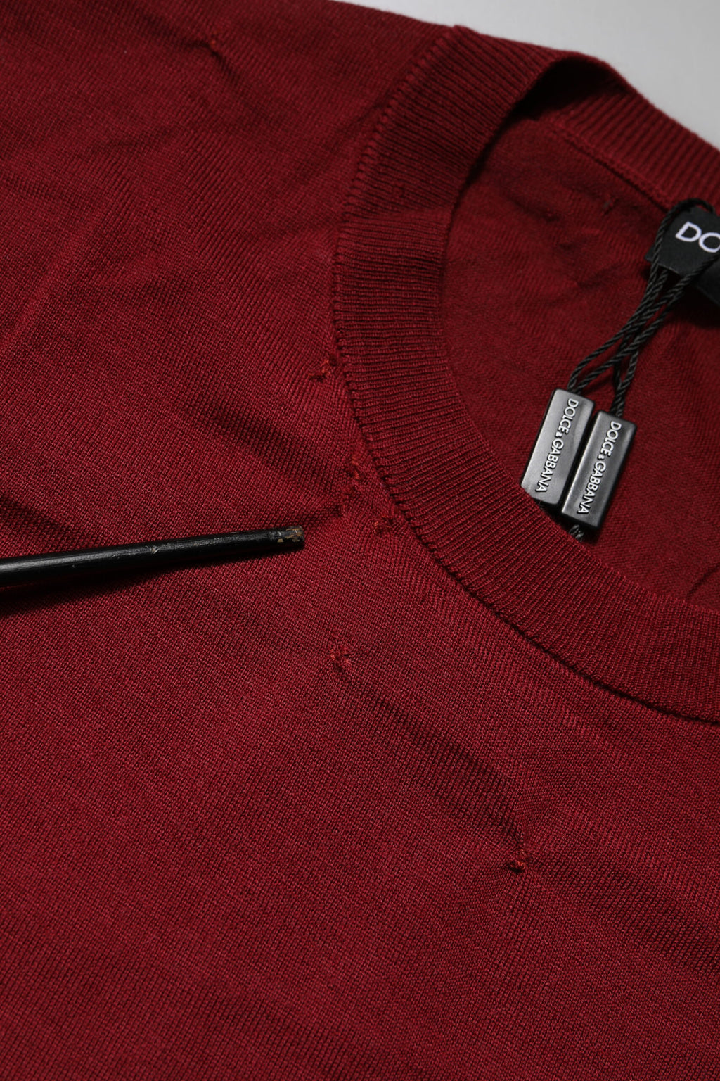 Maroon Cashmere Crew Neck Sweatshirt Sweater