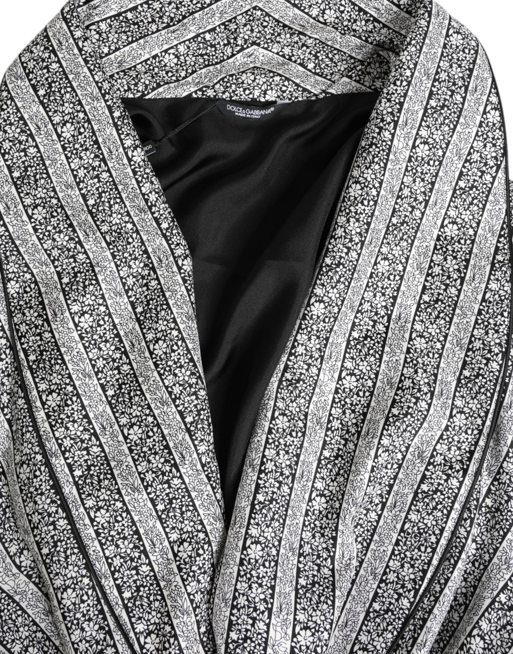 Multicolor Floral Robe Coat Wrap Jacket