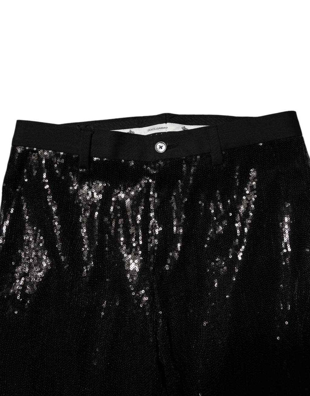 Black Sequined Embellishment Pants