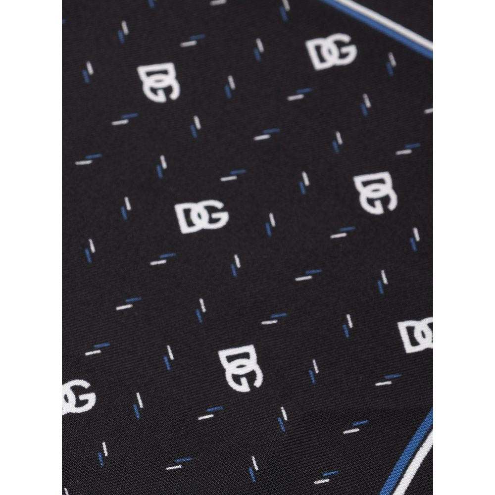 Black Silk Pocket Square