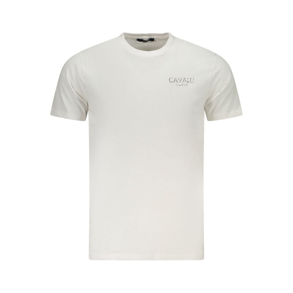 Cavalli Class White Cotton Men's T-Shirt
