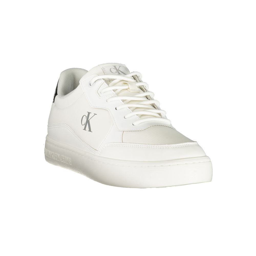 Calvin Klein White Polyester Men Sneaker