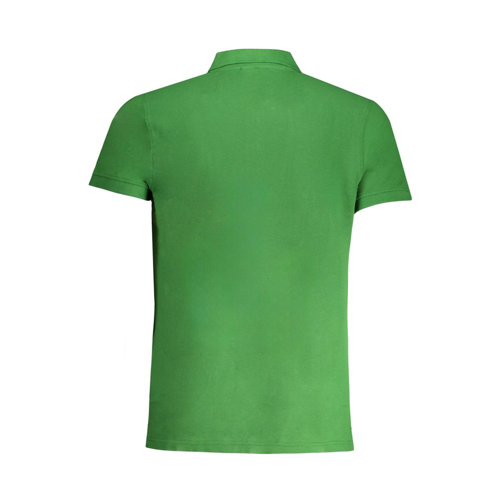 Cavalli Class Verde Cotton Men Polo Shirt
