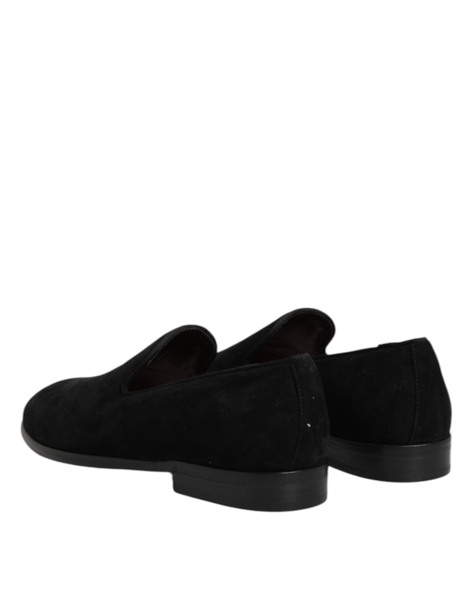 Black Suede Slip On Loafers Formal Shoes