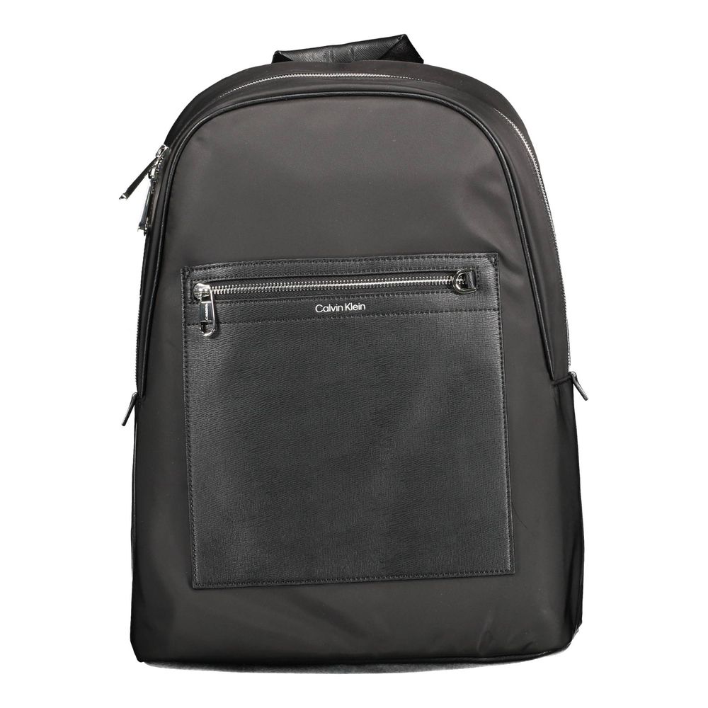 Black Polyester Backpack