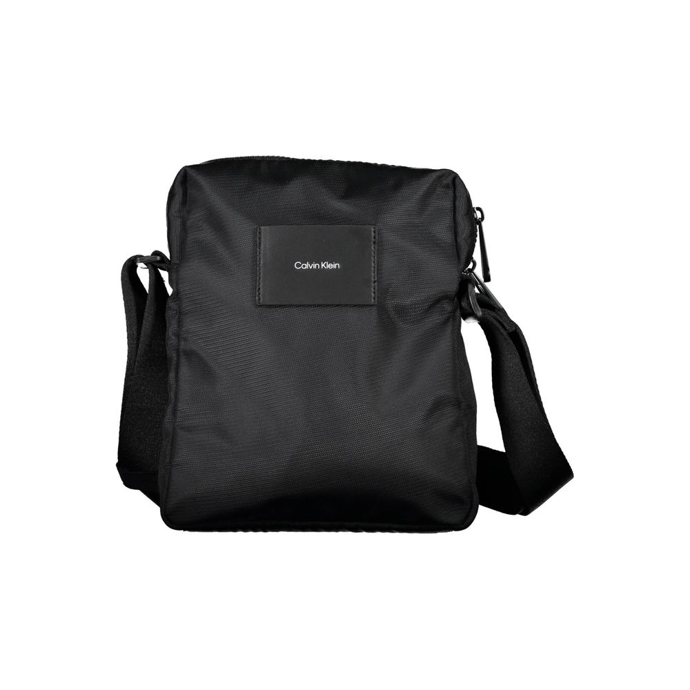Black Polyester Shoulder Bag