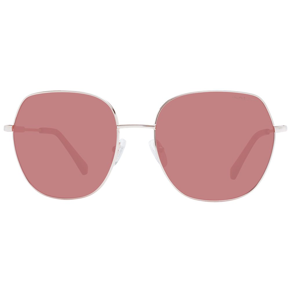 Rose Gold Metal Sunglasses