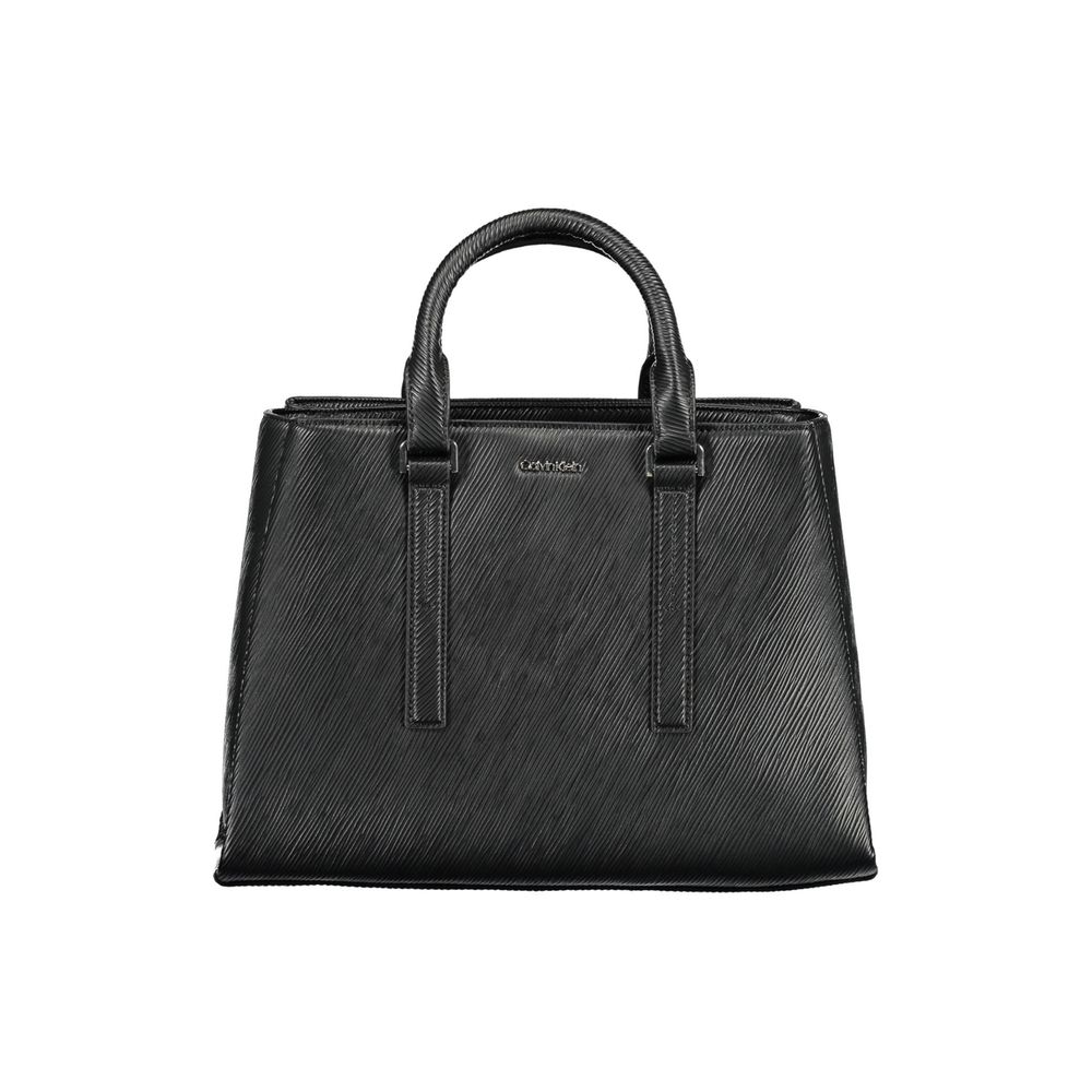 Black Polyester Handbag