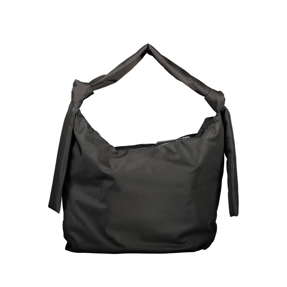 Black Polyester Handbag