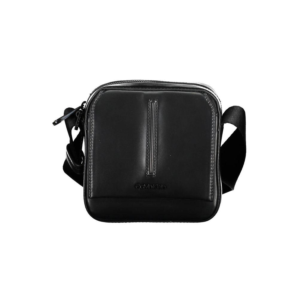 Black Polyester Shoulder Bag