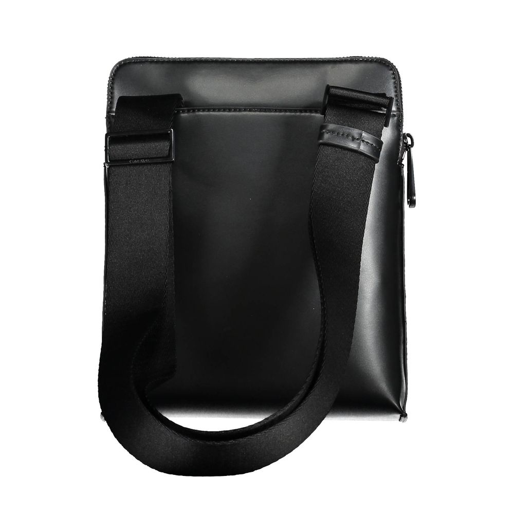 Black Polyester Shoulder Bag