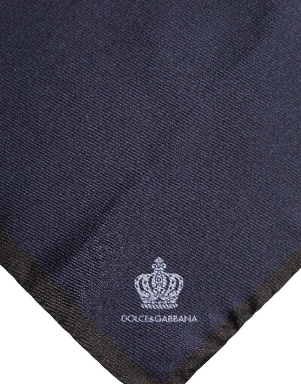 Blue DG Crown Silk Square Men Foulard Scarf