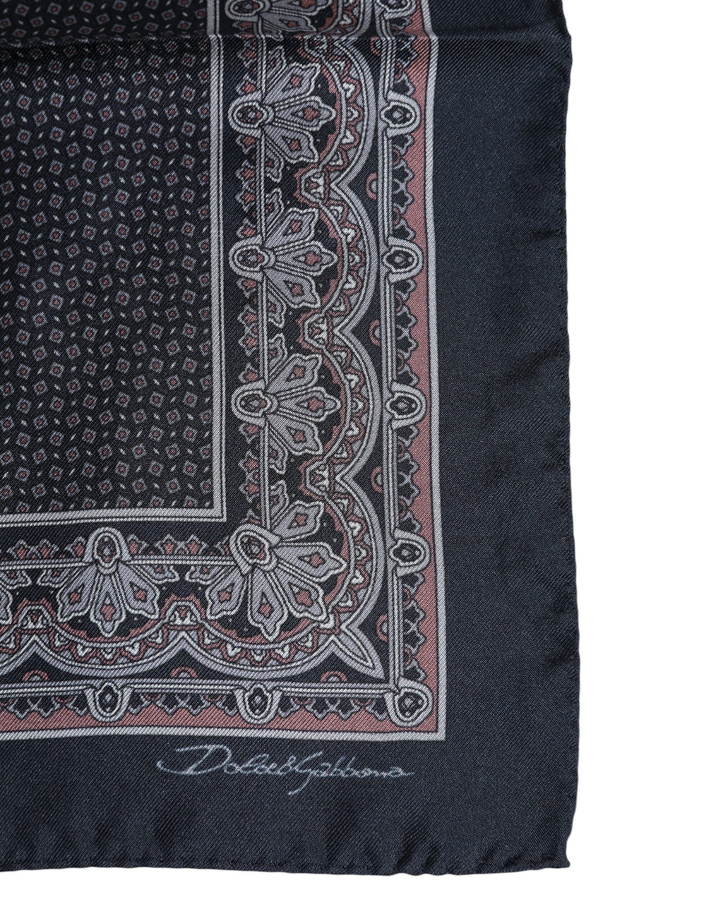 Multicolor Fantasy Silk Square Foulard Scarf