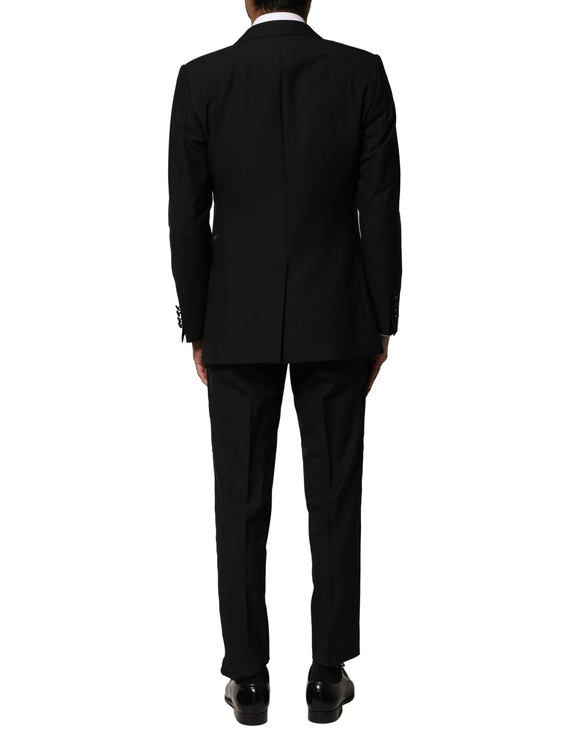 Black Wool 3 Piece Single Breasted Suit