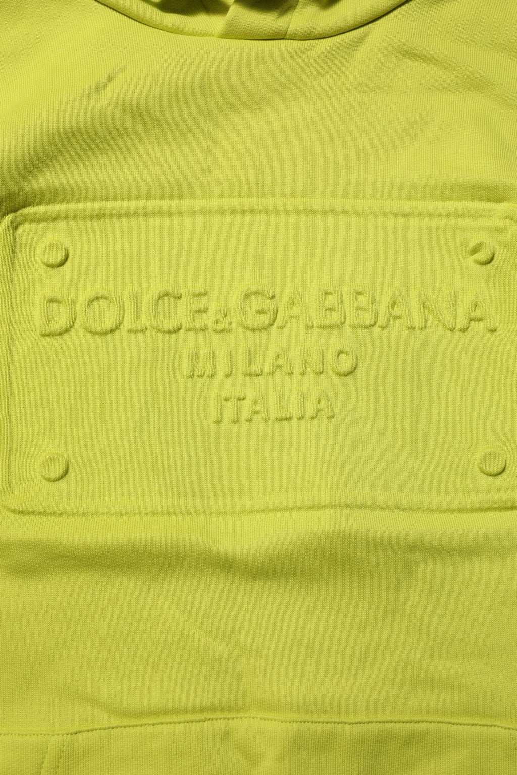 Dolce & Gabbana Green Cotton Hooded Logo Sweatshirt Sweater