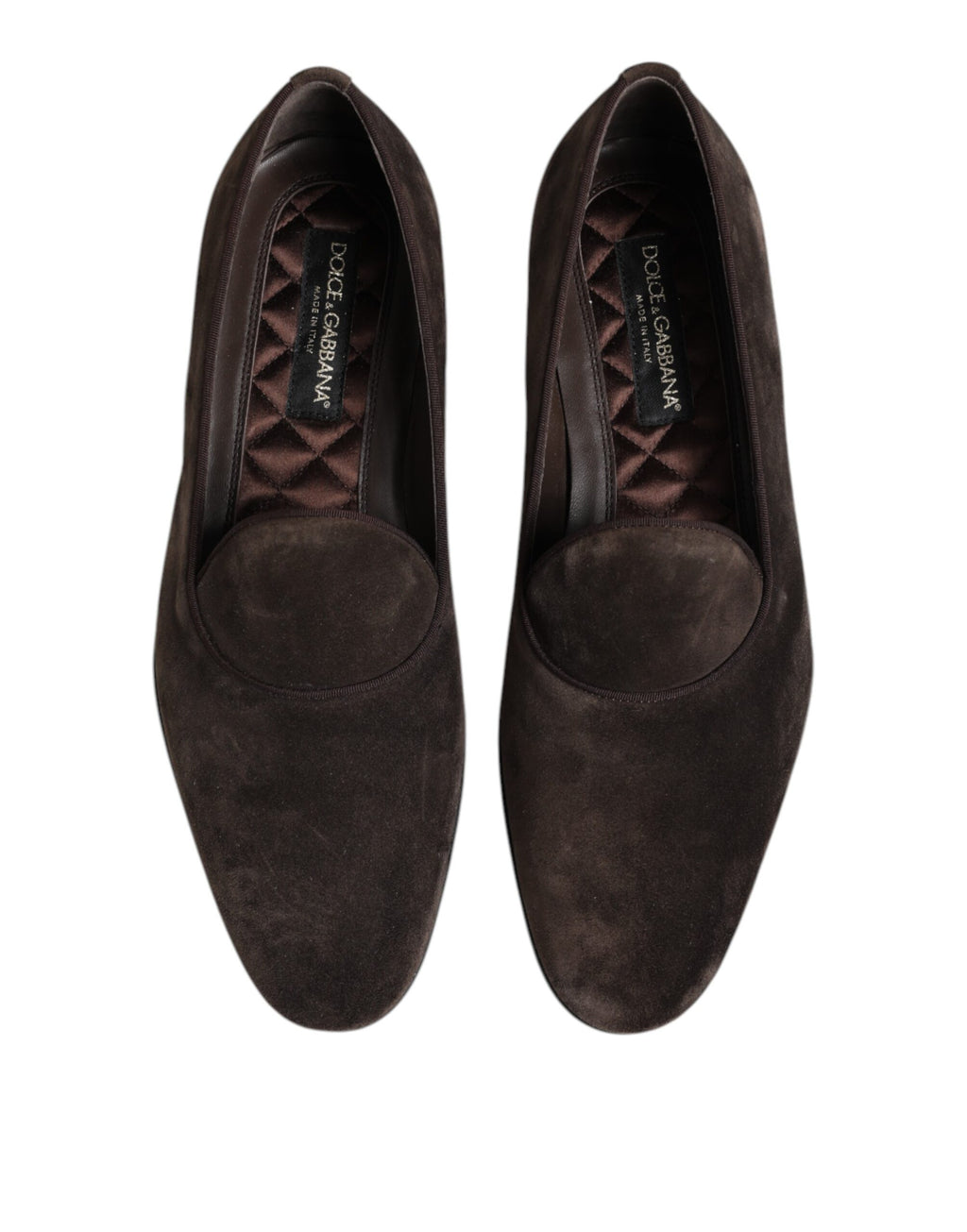 Brown Velvet Leather Slip On Loafers Shoes