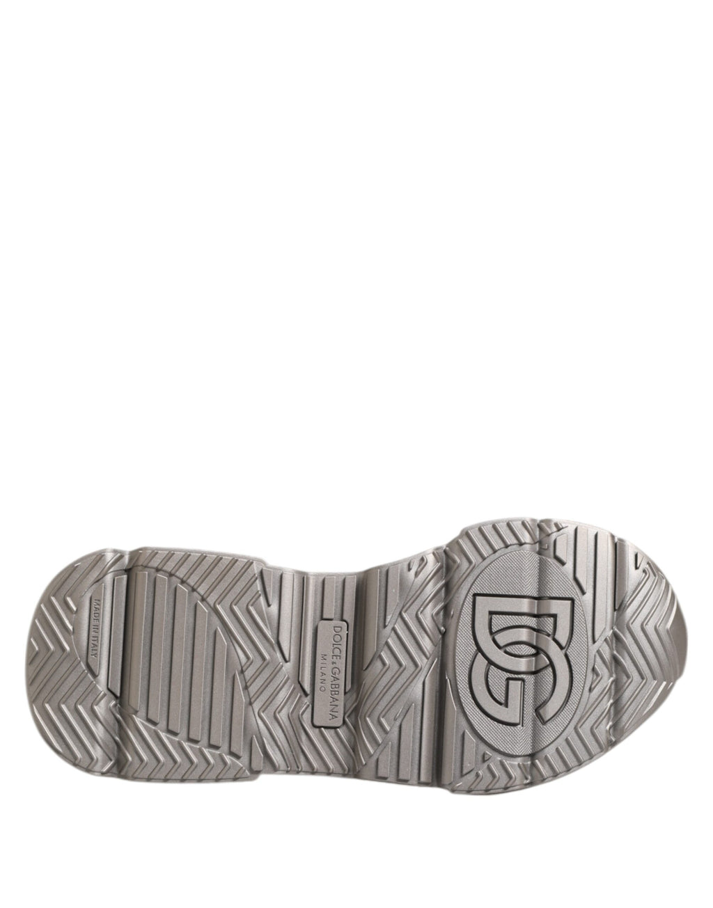 Silver DAYMASTER Leather Men Sneakers Shoes