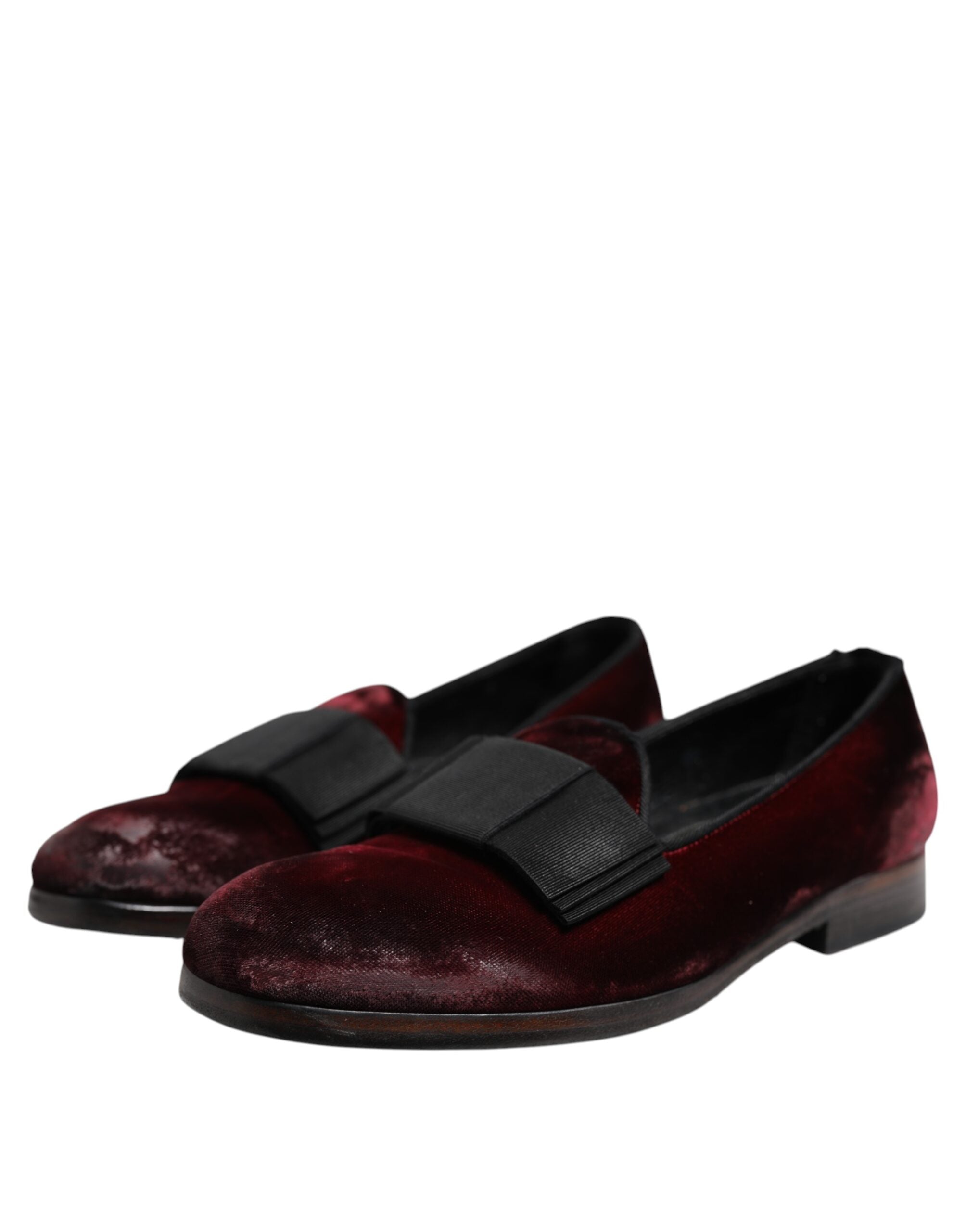 Red Velvet Men Slip On Loafers Dress Shoes