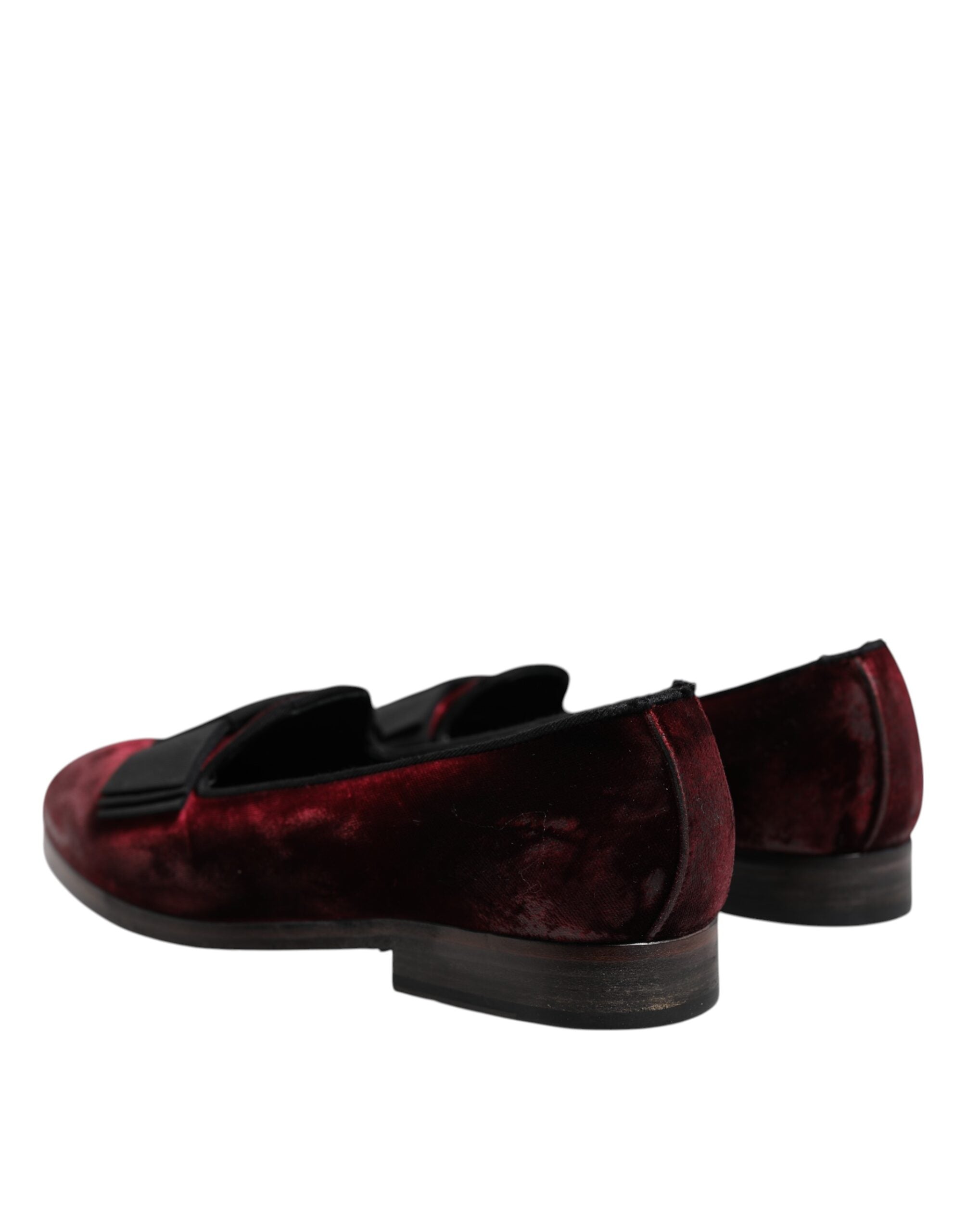 Red Velvet Men Slip On Loafers Dress Shoes