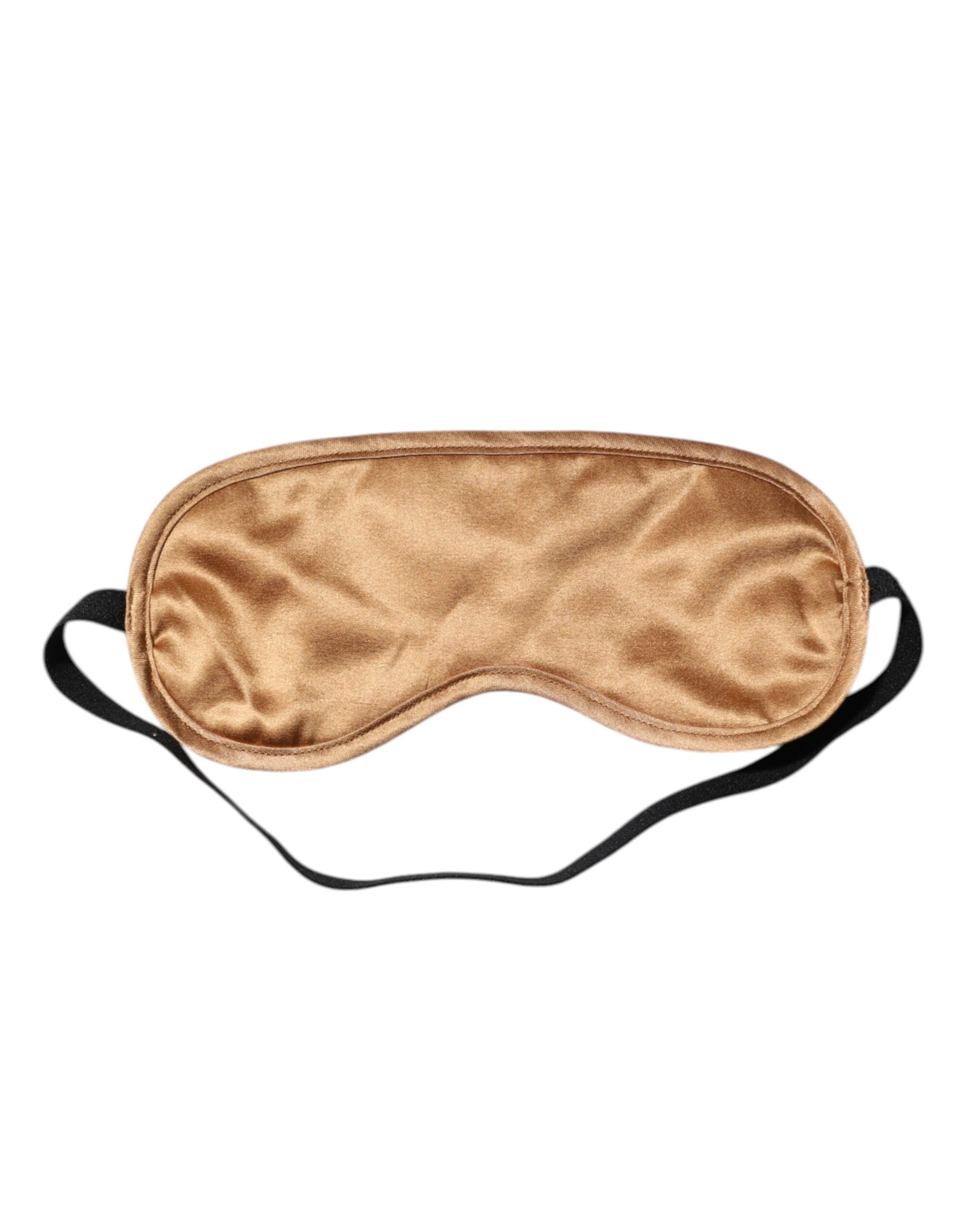 Beige Men Regular Boxer Eye Mask Set Underwear