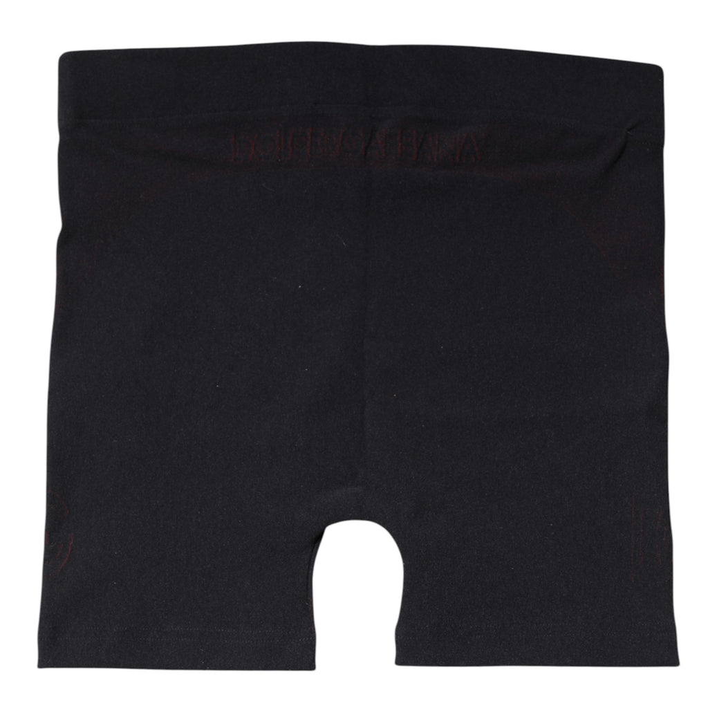 Black Nylon Stretch Boxer Shorts Underwear