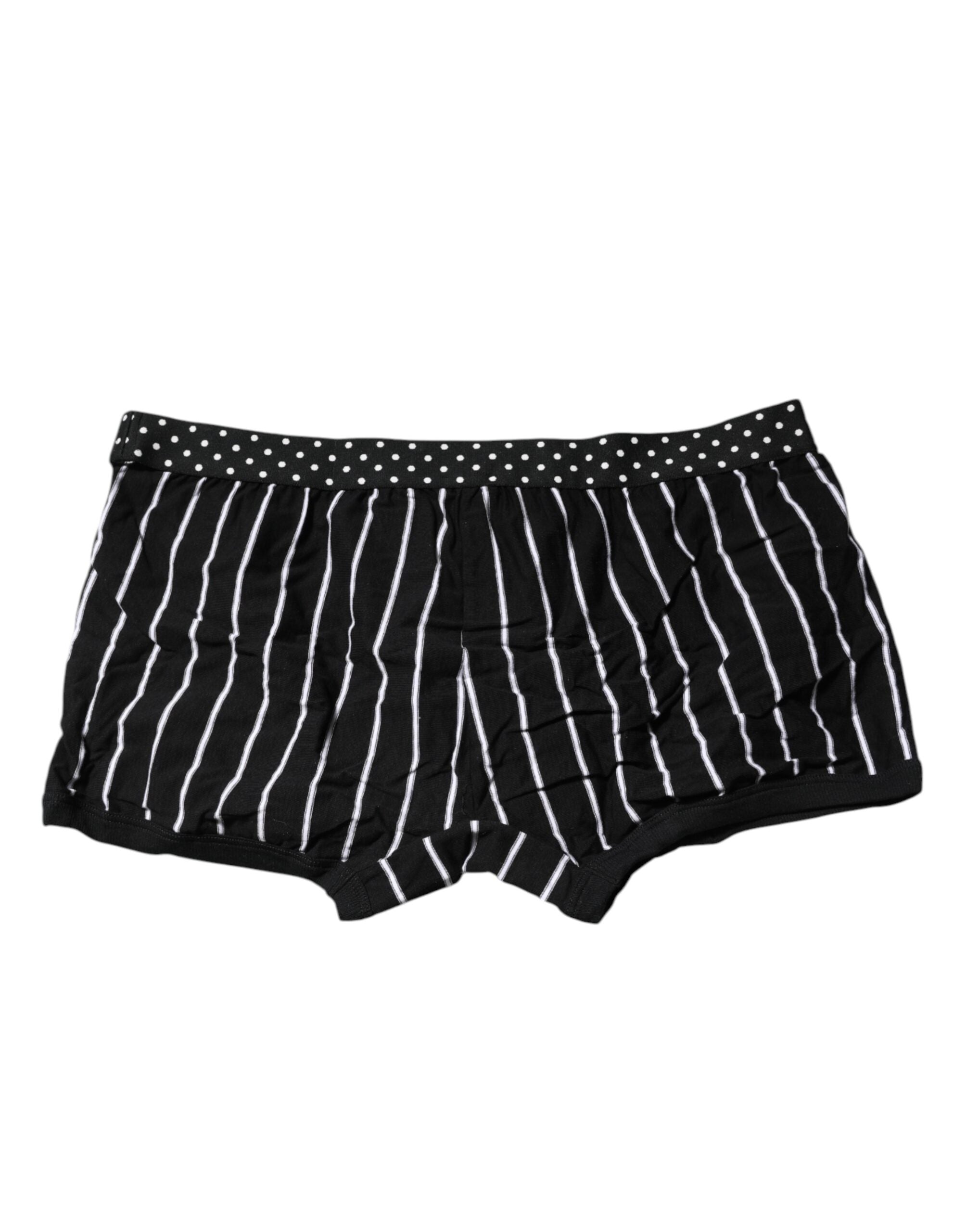 Black White Striped Regular Boxer Underwear