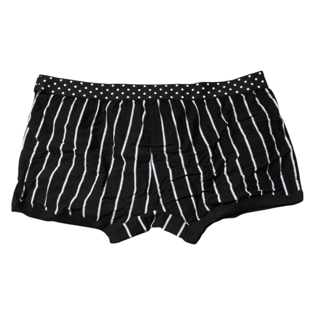 Black White Striped Regular Boxer Underwear