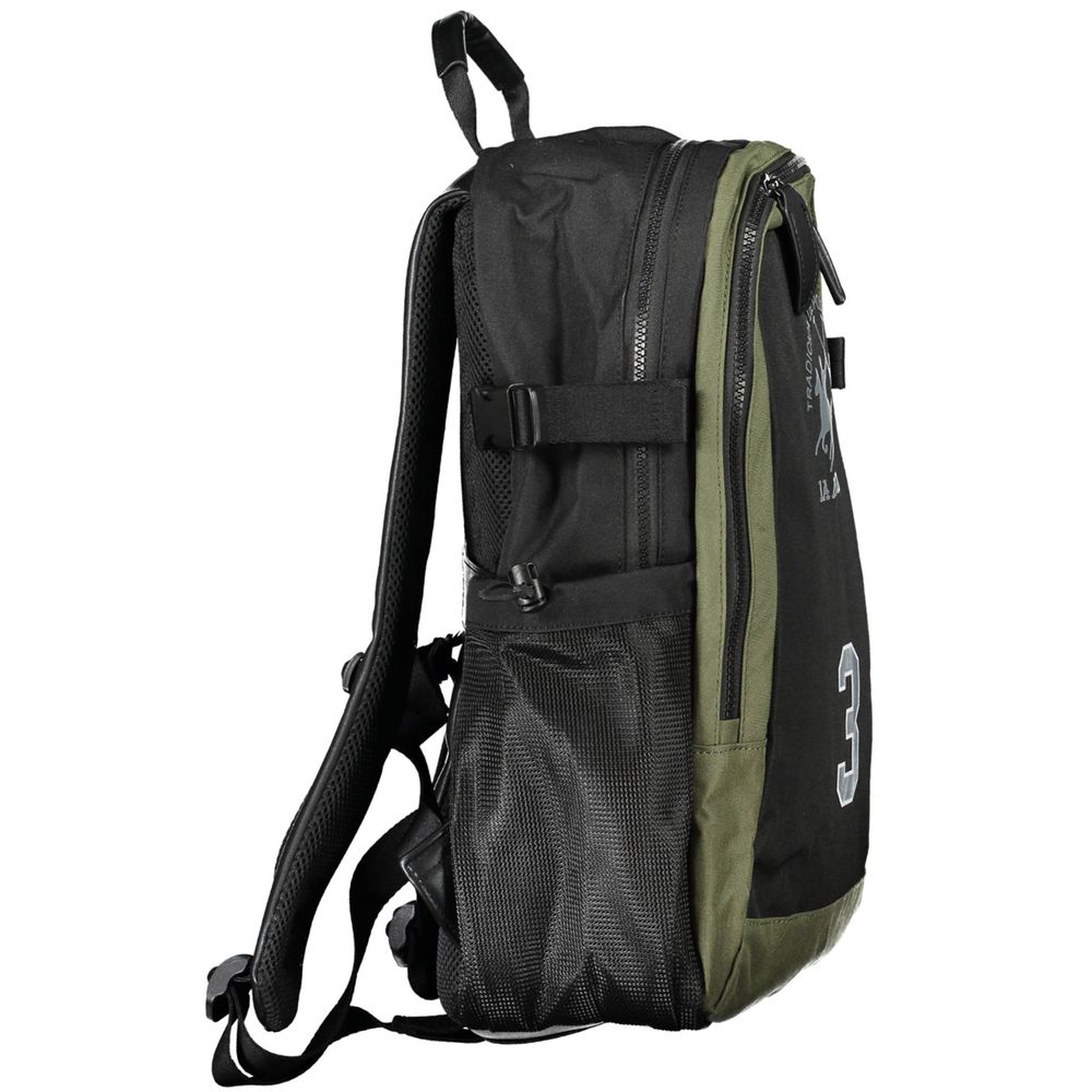 Black Polyester Backpack