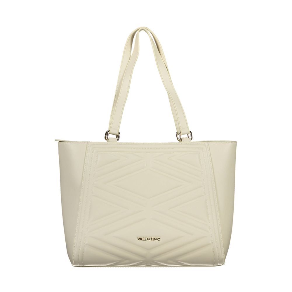 Beige Polyethylene Handbag