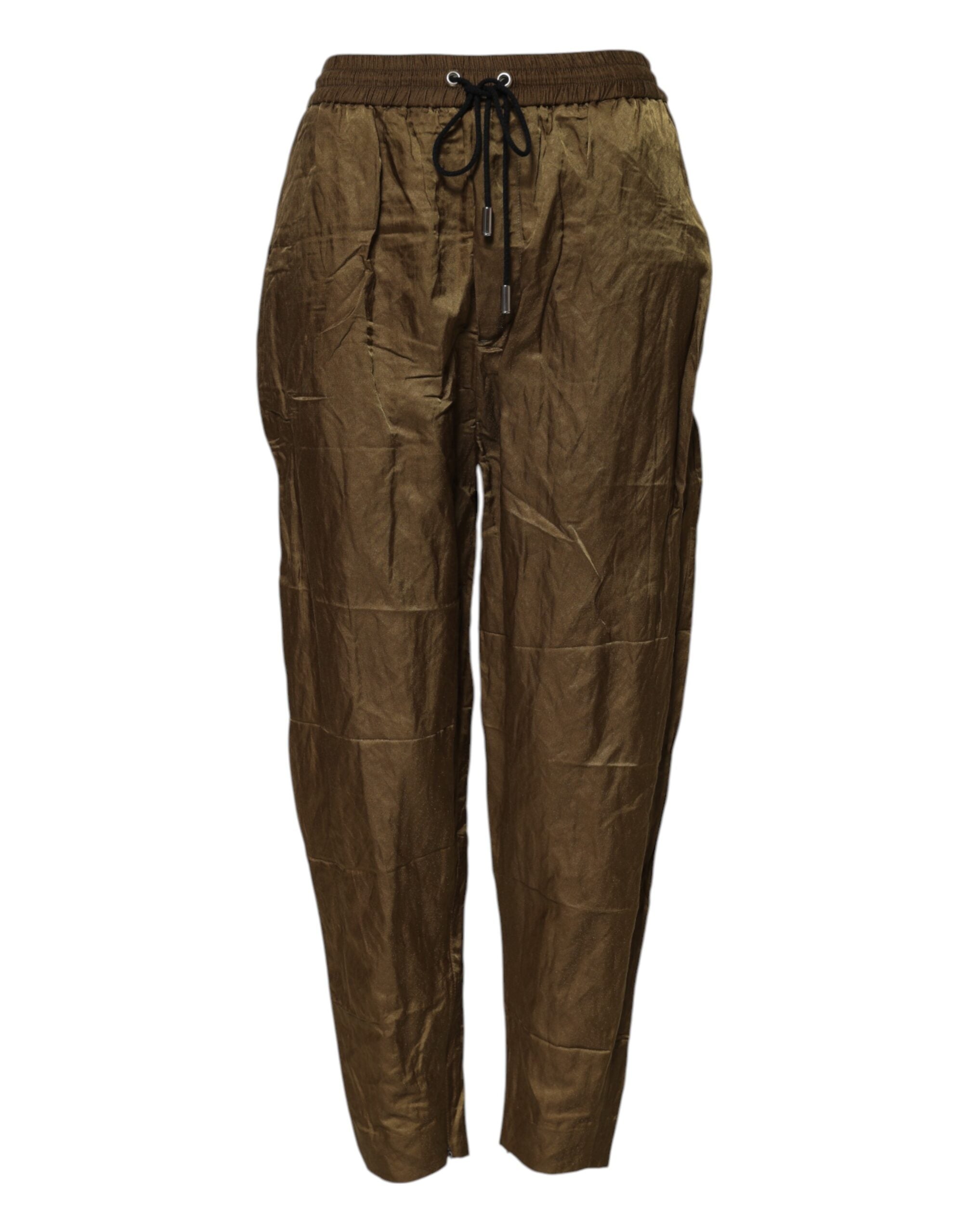 Brown Mid Waisted Women Sweatpants Pants