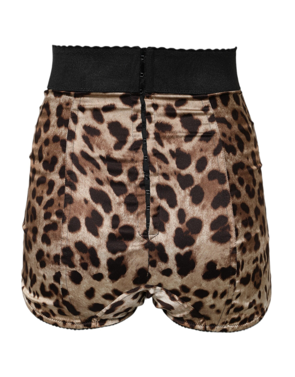 Brown Leopard High Waist Hot Pants Shorts