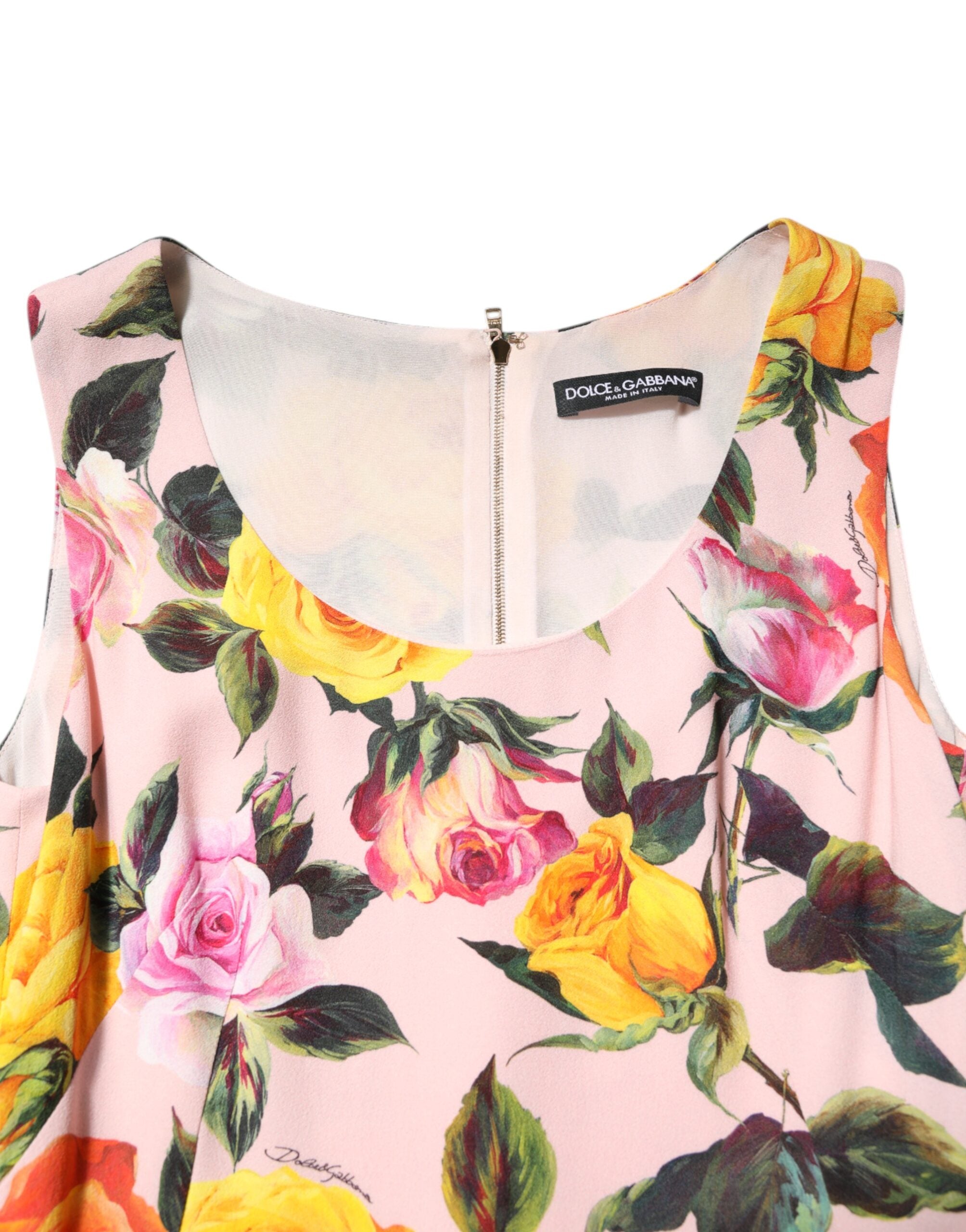 Multicolor Floral Knee Length Sheath Dress