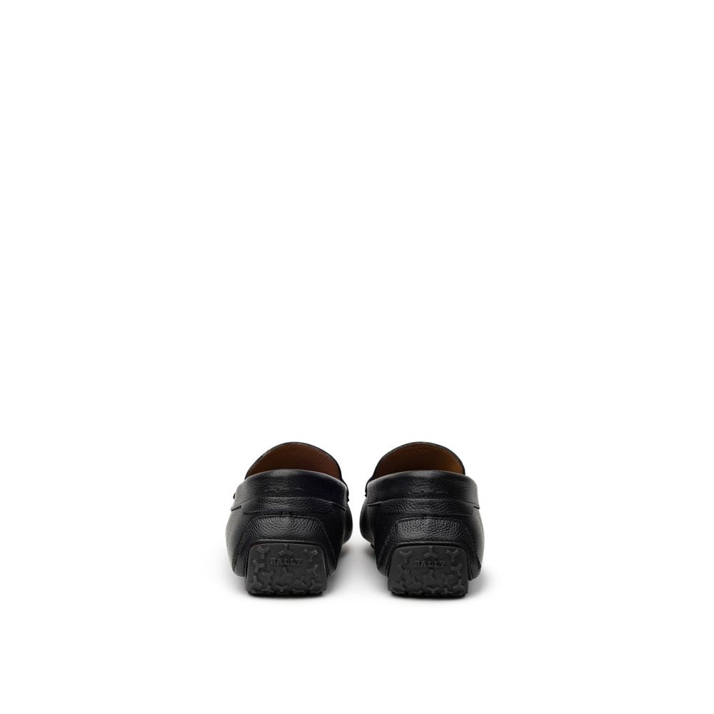 Black Leather Moccassin
